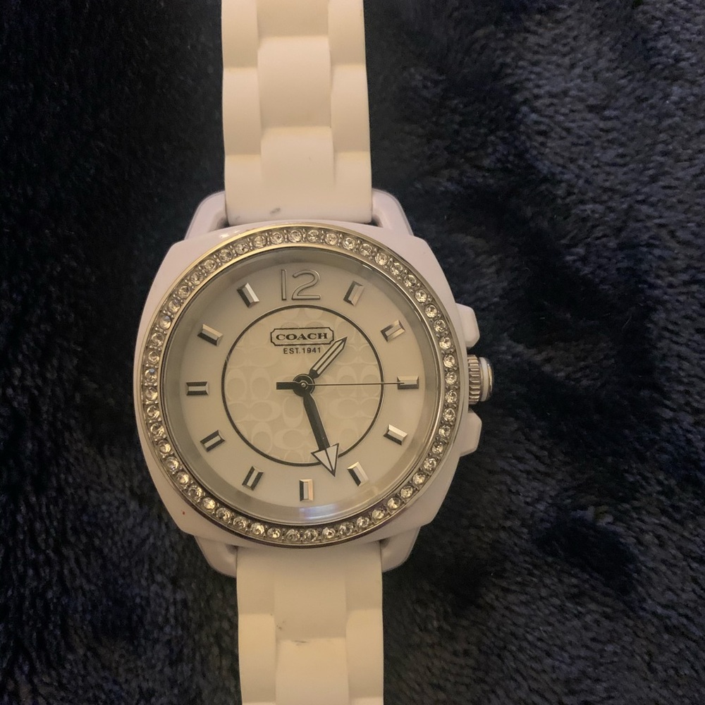 COACH Women’s White Watch